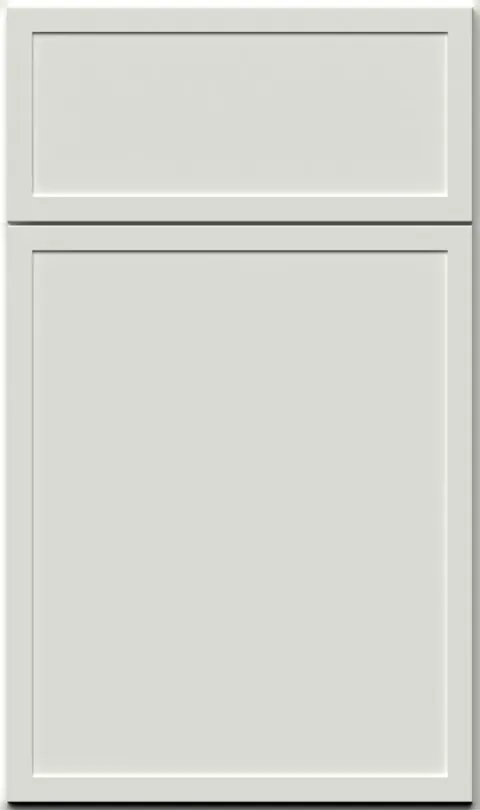 Slim shaker cabinet door in bright white