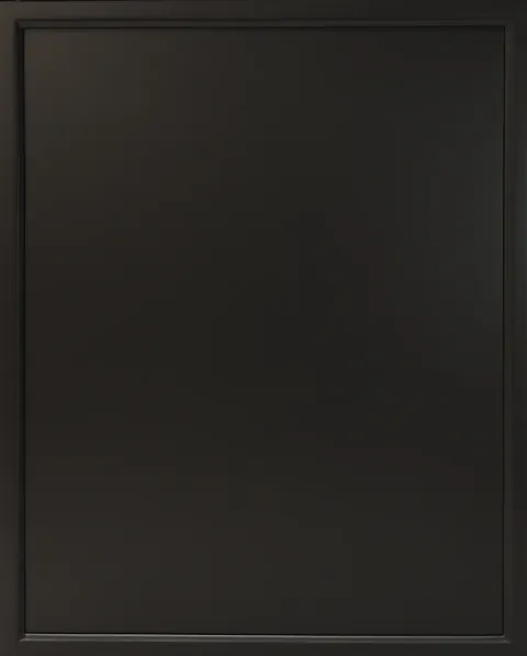 Slim shaker cabinet door in black